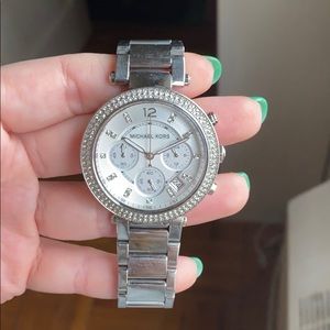 michael kors silver watch